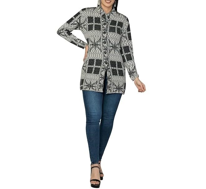 Muskan Knitwear Womens Long Sweaters Womens Long Coat 100% Woolen Long Coat Hair Long Coat-picture-13