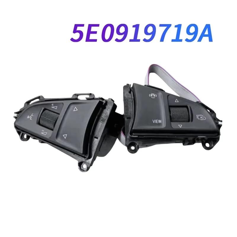 Cruise Control Switch Multifunctional Steering Wheel Control Switch Car Cruise Part 5E0919719A for Fabia for Octavia 2013-2023