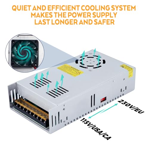Fuente de alimentación industrial de 12V y 600W para un rendimiento estable en motores de CC 5