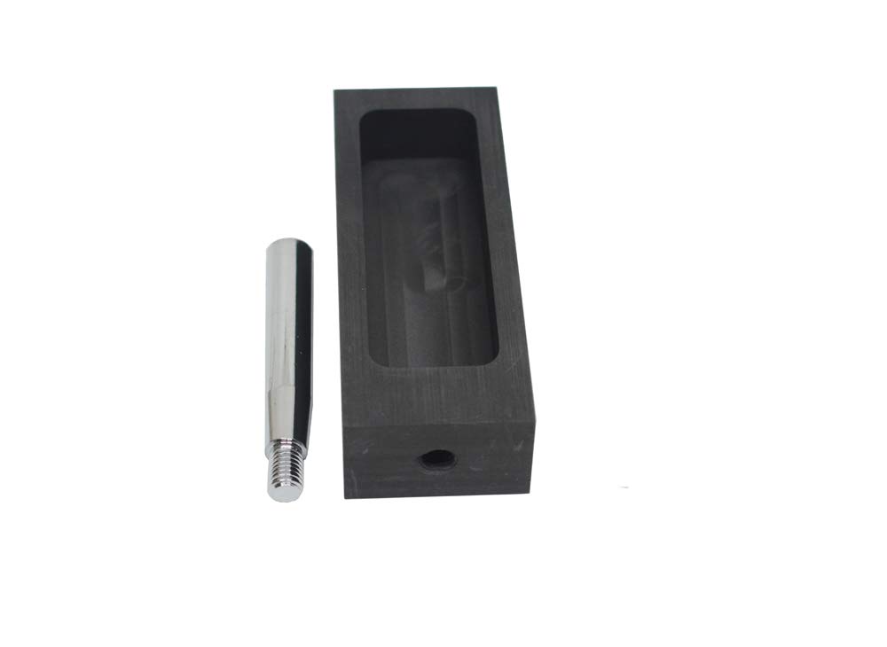 LLF Moule en graphite doré et argenté pour fondre le moulage avec barre en métal - 1kg