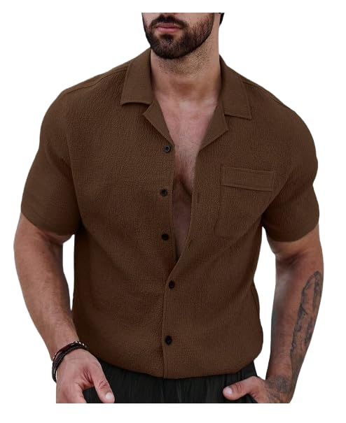 Image of I ENTERPRISE Casual Shirt for Men||Men Stylish Shirt|| Regular Fit Shirt for Men|| Men Stylish Shirt || Men Printed Shirt || Oversized Shirts for Men|| Shirt for Men (Solid-Shirt)