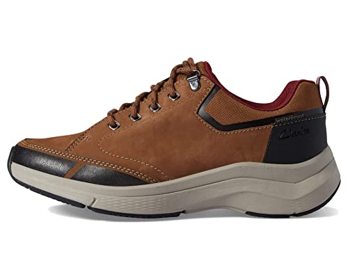 Clarks Clarks Men's Wave 2.0 Vibe Sneaker, Tan Oil Leather, 11.5 Medium US