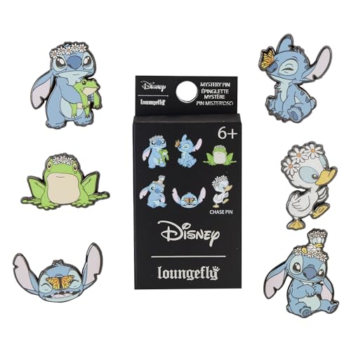 Loungefly - Disney - Lilo & Stitch - Springtime Stitch - 1 Of 6 To Collect - Styles Vary - Lilo And Stitch - Blind Box - Pins de Esmalte - Broche Coleccionable - para Mochilas Y Bolsos - Movies Fans