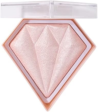 Face Highlighter Palette, Glow Highlighter, Pink Glitter Face Highlighter, Waterproof Long Lasting,Face Illuminator, Glitter Blush, Glitter Face Highlight Contouring Makeup Palette, Silky Smooth