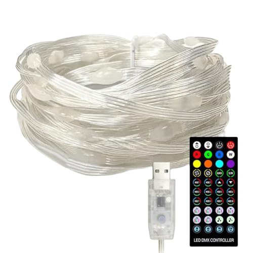 LYEAA – guirlande lumineuse LED arc-en-ciel de noël, Compatible Bluetooth et télécommande, étanche IP67, DC5V, pour éclairage de décoration de fête