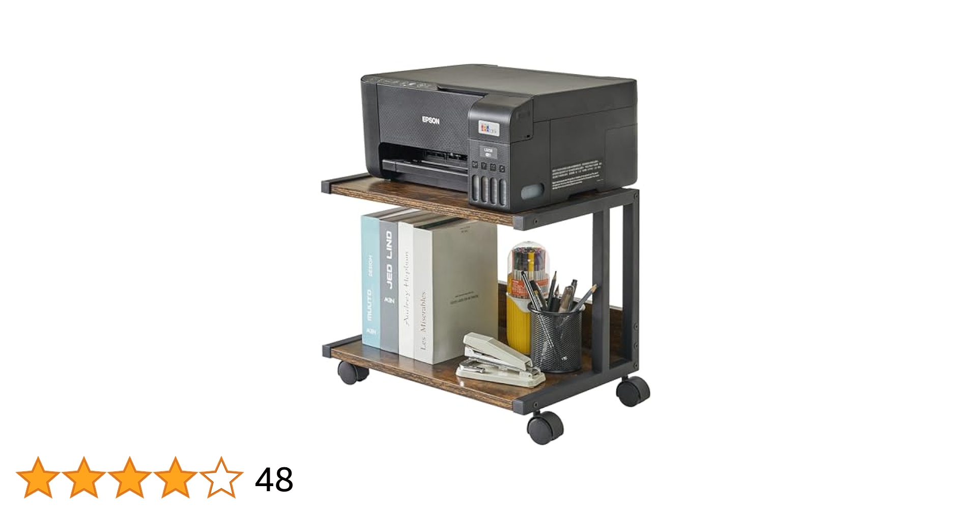 IBUYKE プリンター台 3段 リンターラック ワゴン プリンターワゴン キャ Amazon.co.jp: IBUYKE プリンター台 3段 リンターラック ワゴン