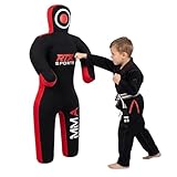 Kids MMA Judo Grappling Dummy - Punch Bag for Brazilian BJJ Jiu Jitsu, Wrestling, MMA Training Canvas Unfilled 47