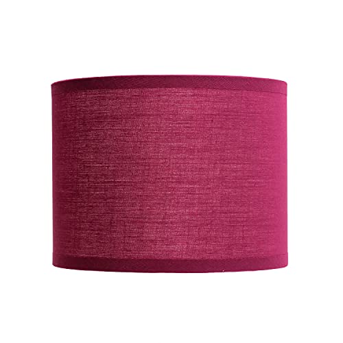 Abat-jour cylindrique en tissu pour lampe de table E14 - Diamètre : 17 cm