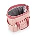 PICNIC TIME Disney Winnie the Pooh Piglet On The Go Insulated Lunch Bag, Soft Cooler Lunch Box, Leak Resistant Reusable Lunch Tote, Work Lunchbox, Thermal Cooler Bag with Dual Compartments (Pink)