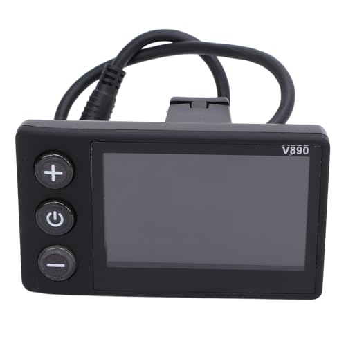 Electric LCD Display Panel, Water Multifunctional Meter for 22.2mm Handlebar, Supports 24V 36V 48V 60V, Installation, Sturdy ABS Construction