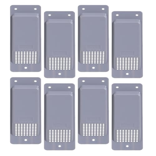Shipping Container Air Vent Kit Heavy Duty Shipping Container Accessories Cross Flow Ventilation Kit Reduce Heat Humidity Pressure Condensation Add Air Flow for Cargo (8 Pack Grey)