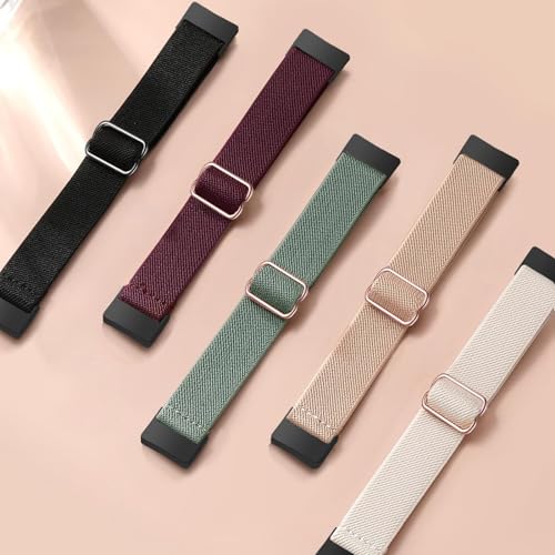 Gugobit Nylon Armband Kompatibel mit Fitbit Charge 6/5 Armband Damen Herren – Ansicht 5