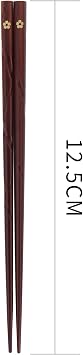 Japanese Natural Wood Chopstick Set Reusable Classic Style Chopsticks 5 Pairs Gift Set