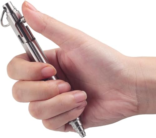 SMOOTHERPRO Ballpoint Pen Stainless Steel Pen Heavy Duty for Tremor Parkinson Arthritic Hands Office EDC Signature Color Silver (SS258) - Image 4
