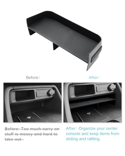 Image of CDEFG 2023 2024 2025 2026 Pilot Center Console Organizer Tray for 2023-2026 Honda Pilot /2024-2026 Passport Accessories Middle Console Storage Box(Divider)