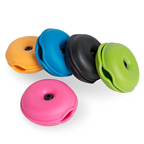 Organizador para Cables USB Auriculares Tangle-Free s de Denshine, Bolso para Guardar Cables/Cortador de Cables Enrollador Carrete para Proteger CON 5 Colores Cover