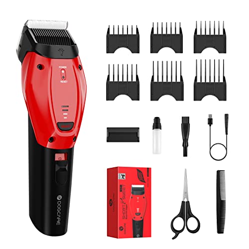 DOG CARE Dog Grooming Kit, Smart 3-Mode, Heavy-Duty Dog Grooming Clippers withRechargeable 180-mins Battery, Cordless…