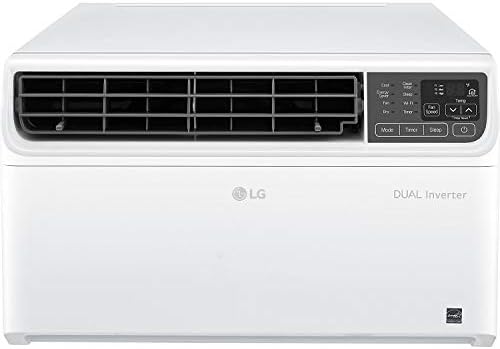 LG 9,500 BTU DUAL Inverter Smart Window Air Conditioner, Cools 450 Sq. Ft., Ultra Quiet Operation, Up to 15% More Energy Savings, ENERGY STAR®, works with LG ThinQ, Amazon Alexa and Hey Google, 115V