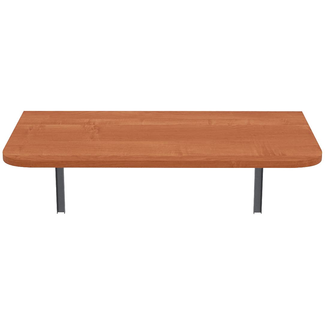 AKKE Table Murale Rabattable avec Coins Arrondis - Table Pliante Gain de Place 18mm - Cuisine Bureau et Chambre d'enfant - Plateau Robuste avec Bordure PVC 2mm 70x40 cm Aulne.