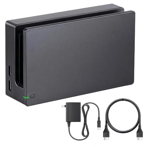 TV Docking Station compatible with Switch,- 3 in 1 TV Base Docking