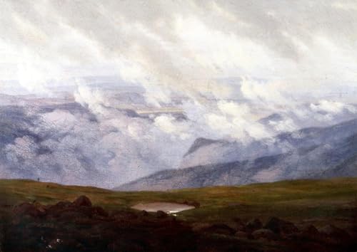 Peintures Nuages en mouvement Caspar David Friedrich impression wall art 60x90