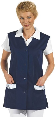 LEIBER Westenkasack - Damen-Kasack - ohne Arm - mit Druckknöpfen - marine - Größe: M