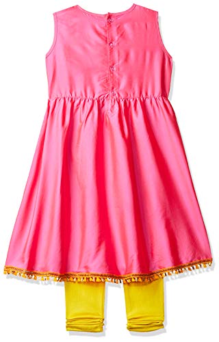 Image of Gubbarey Girl's Synthetic a-line Salwar Suit Set