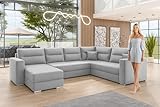 Fonction couchage intégrée en un tour de main, le canapé devient un couchage (280 x 136 cm) – Idéal pour les invités ou les soirées cinéma chaleureuses. La forme asymétrique offre des zones d'assise flexibles.