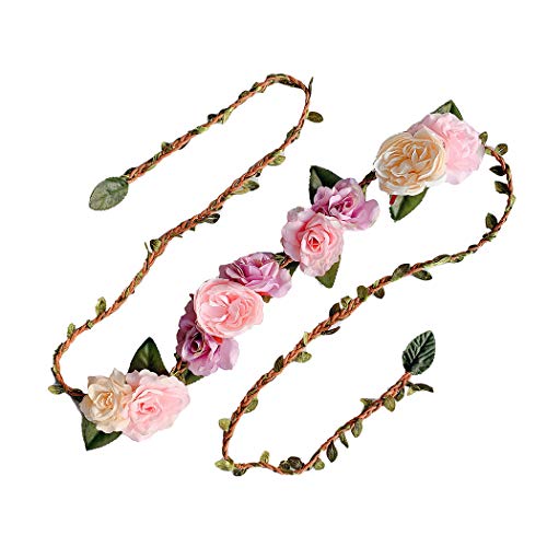 ZOYLINK Cinturón de flores nupcial Moda Creativo hecho a mano Cinturón de boda Vestido de cinturón Cover