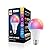 MINGHYZYA Smart Color Changing Light Bulbs, Bluetooth A19 E27 RGBWW LED Light Bulb, 16 Million DIY Colors, Sync to Music, Warm White 6500K, 10W(70W Equivalent) 800LM LED Light Bulb(1 Pack)