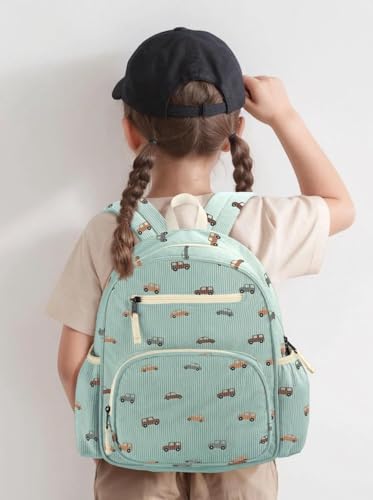 Image of atgark Corduroy Toddler Backpack for Girls Boys: Preschool Kindergarten Backpack - Cute Kids Backpacks for Girls Boys