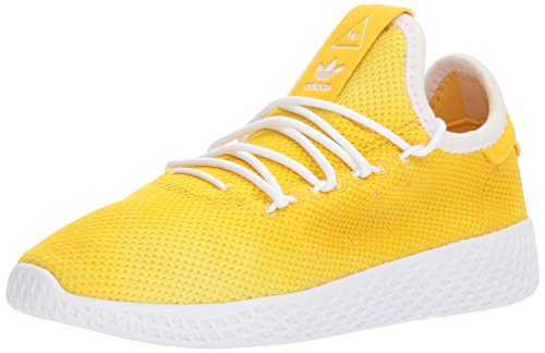 adidas Originals Unisex-Kid's PW Tennis HU Running Shoe, Bold Orange, FTWR White, FTWR White, 3 M US Little Kid