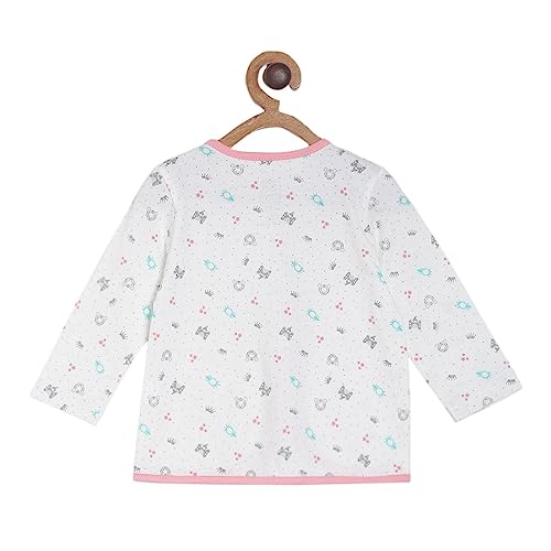 Image of miniklub Baby Short Sleeve Knitted Cotton Front Open Vest, Pack of 3 (Multi Color)