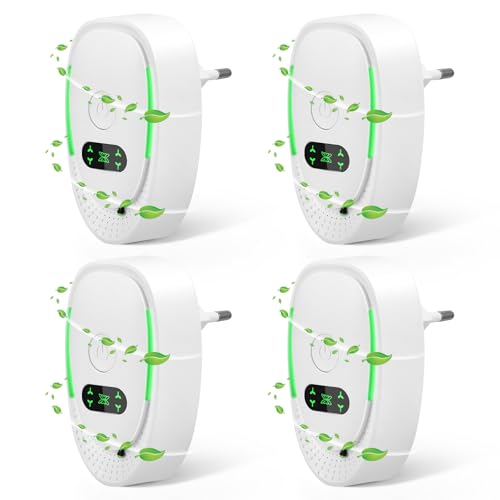 Luftreiniger Air Purifier IonizerGenerator,Plug In Air Purifier 4pack,Tragbarer Mini-Ionisator für zu Hause,Plug in Negativ Ionen Luftreiniger für Büro,Zimmer,Badezimmer,Rauch,Haustiere,Geruch säubern