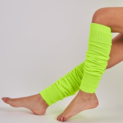 Image of Mysocks Leg Warmers Extra Soft Stylish Fancy Winter 80s Party Dance Neon Long Legwarmers for Women Girls Ladies
