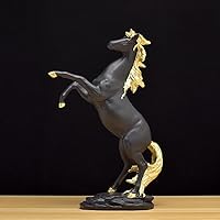 彫立馬像 硬石 オブジェ ジャンク品