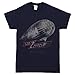 Led Zeppelin Blimp US Tour 1977 T-shirt - Navy (Large)