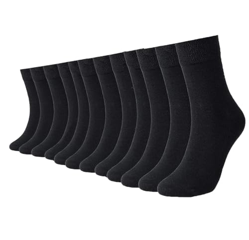 6 Pairs Womens & Men Dress Socks Crew Socks Casual Moisture Wicking Athelic Solid High Ankle - Main Image