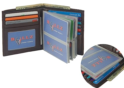 Set of 2 Heavy Duty Vinyl 6 Pages Hipster Wallet Inserts for Mens Wallets MADE IN USA3