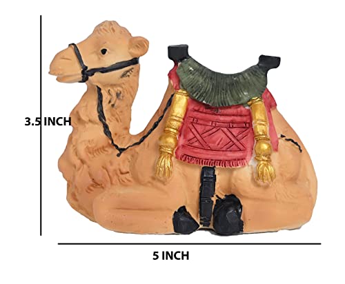 Image of KariGhar Resin 7 Pcs Animals With The Shepherd for Christmas Nativity Scene, Crib Decoration, Kudil Set, Various Other Decoration and Gifting, 8 Inch