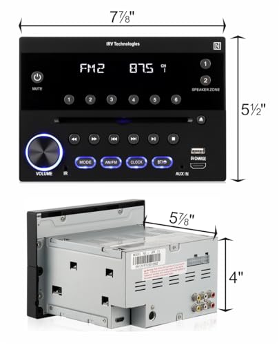 Estéreo para RV con Bluetooth y DVD/CD ProAuto 75W miniatura 2