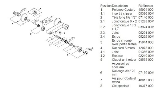 GROHE Costa | Brause- und Duschsysteme - Brausearmatur | chrom  