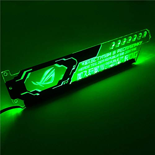 Graphics Bracket    Metall - Grafikkarte    Lampe   Licht    Gpu Bracket 12V RGB / 5V A- Streamers-Green_Black_Bracket