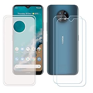 YZKJSZ Hoes voor Nokia G50 5G + [2 stuks] pantserglas gehard glas beschermfolie, flexibele semi-transparante zachte case…