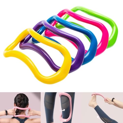 Magic Circle Pilates Training Ring 2 PCS Yoga Ring Stretches Back Chest Leg Exercise Workouts Gym
