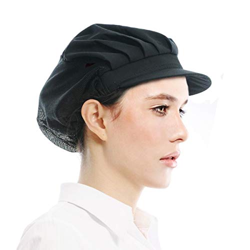Adjustable Chef Cap Cooking Kitchen Hat Food Service Hair Nets Mesh Brim Reusable Restaurant Vent Beanie