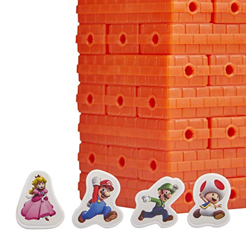 Hasbro Games Jenga: Super Mario Edition Game, Block Stacking Tower Game for Super Mario Fans, Ages 8 and Up