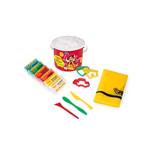 Jovi - cubo de plastilina - 6 pastillas de 50 gramos + moldes, herramientas de corte y mantel - Kit manualidades (14)