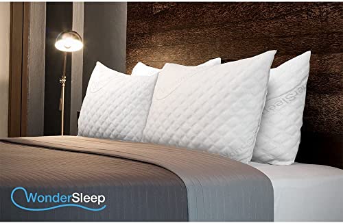 Pillow Premium Adjustable Loft-Shredded Memory Foam for Home & Hotel Collection + Washable Removable Cooling Bamboo Derived Rayon Cover - Image 3