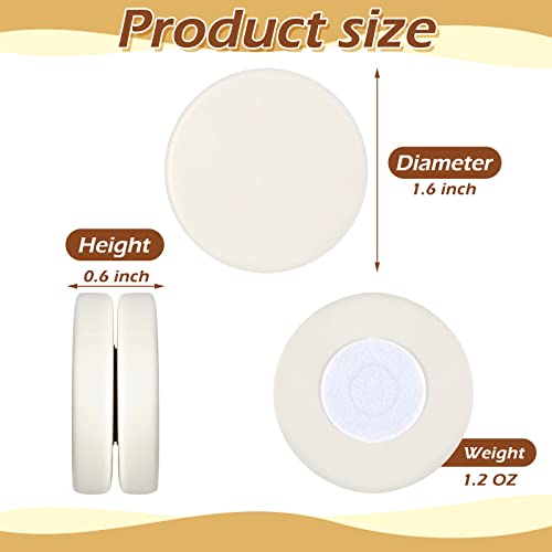 Jetec Shower Curtain Weights 0.6 Pounds Round Magnetic Drapery Weights Tablecloth Magnets Bottom No Sew Curtain Weights Waterproof Magnetic Curtain Weights for Shower Curtain(White - Image 3